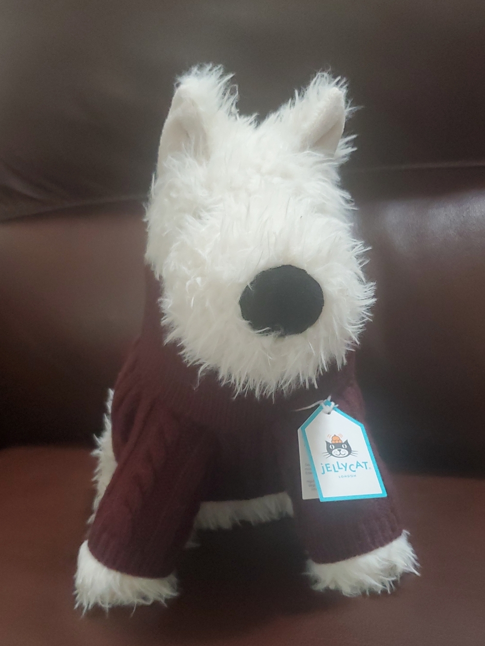Jellycat Munro Scottie Dog Winter Jumper Outfit